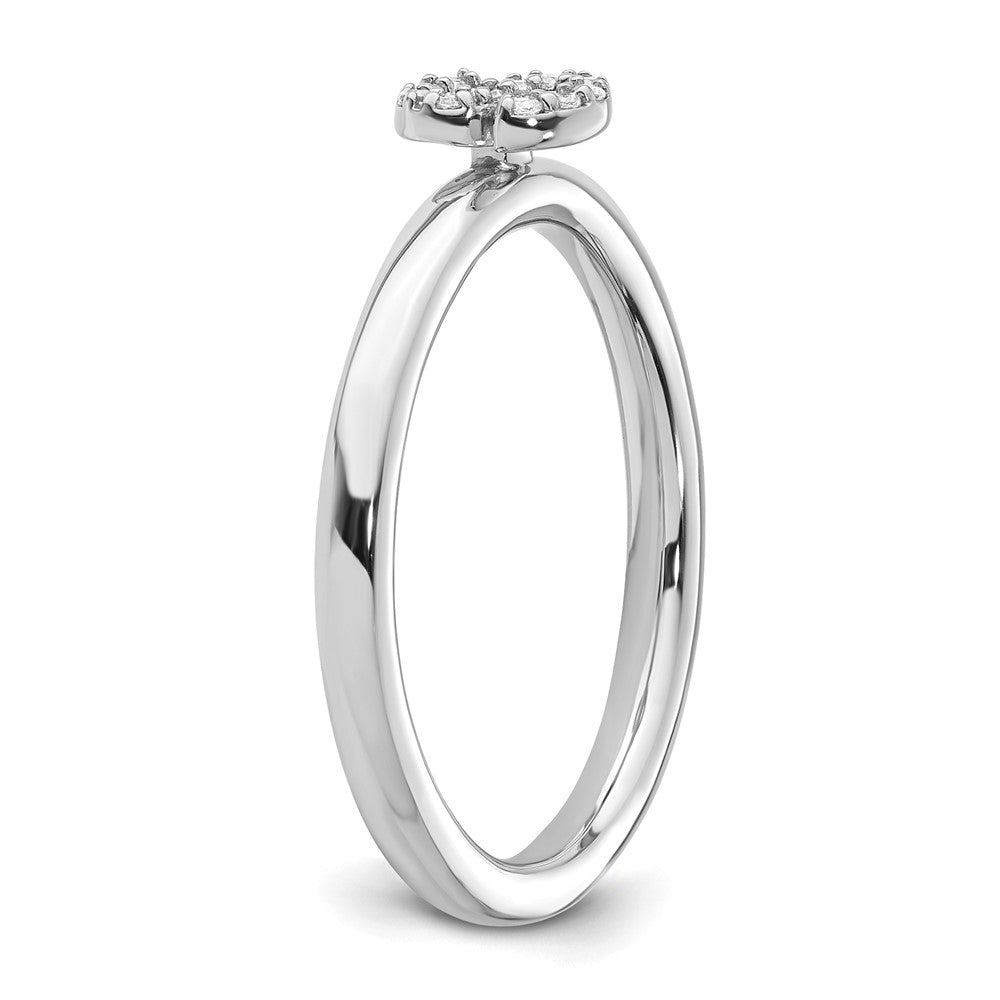 Stackable Diamond Initial Rings