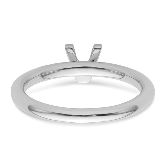 Stackable Diamond Initial Rings — 14k White Gold