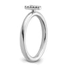 Stackable Diamond Initial Rings