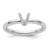 Stackable Diamond Initial Rings