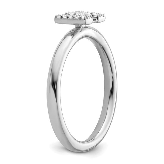 Stackable Diamond Initial Rings