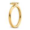 Stackable Diamond Initial Rings