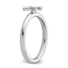 Stackable Diamond Initial Rings