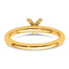 Stackable Diamond Initial Rings