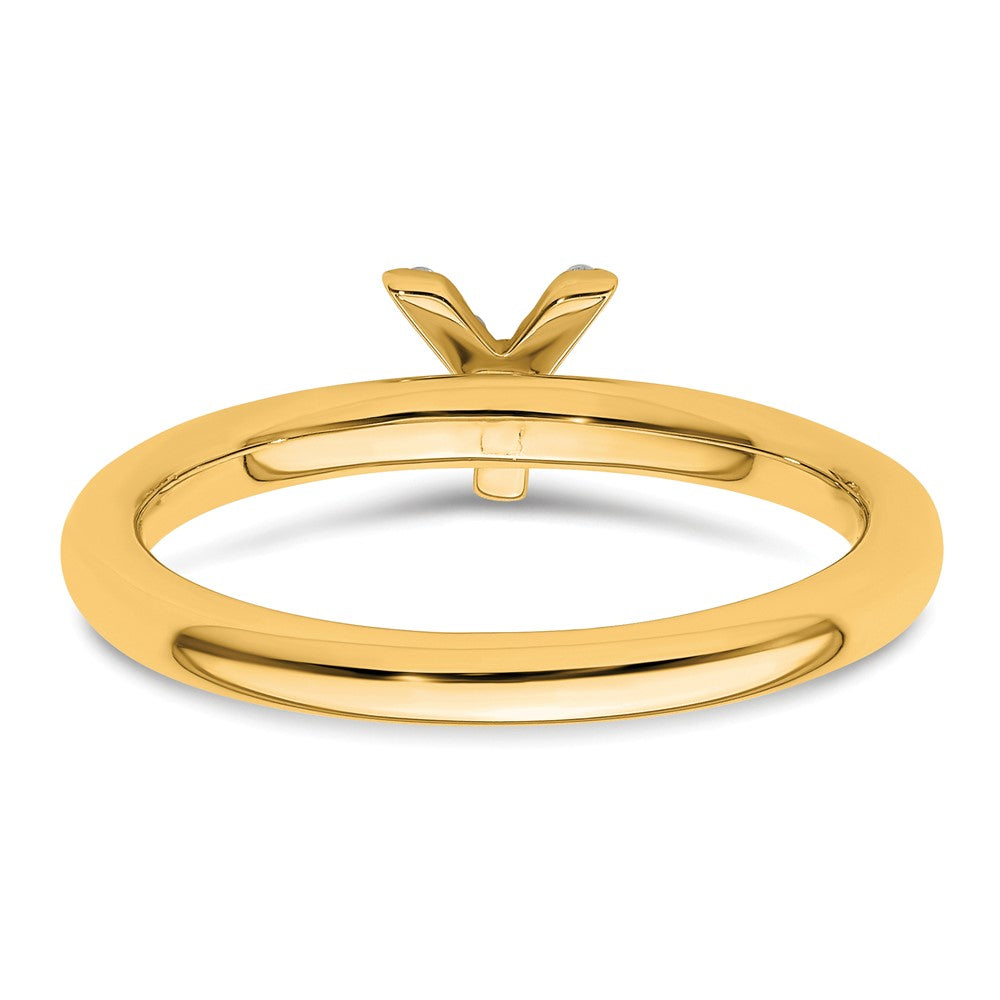 Stackable Diamond Initial Rings