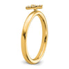 Stackable Diamond Initial Rings