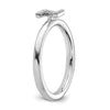 Stackable Diamond Initial Rings
