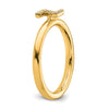 Stackable Diamond Initial Rings