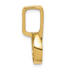 14k Polished Slide Fits up to 6mm Regular/8mm Fancy or Reversible Omega