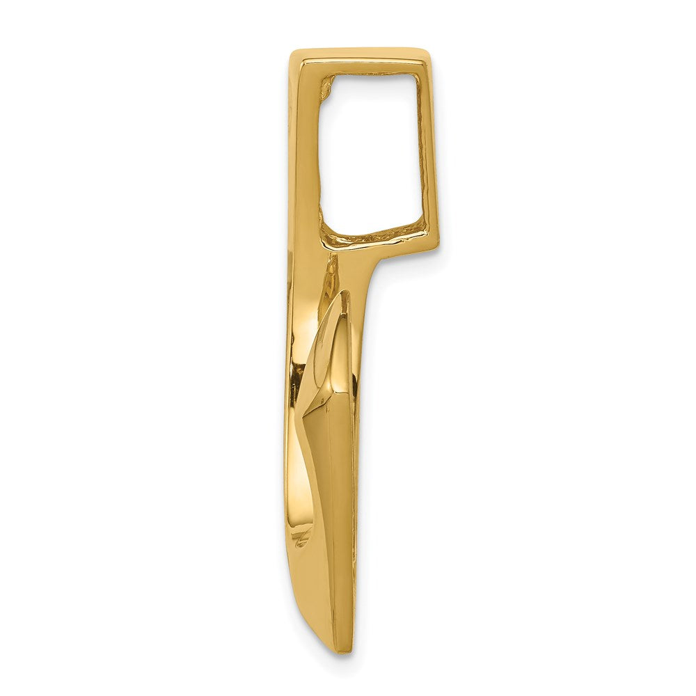 Gold Polished Slide Pendant