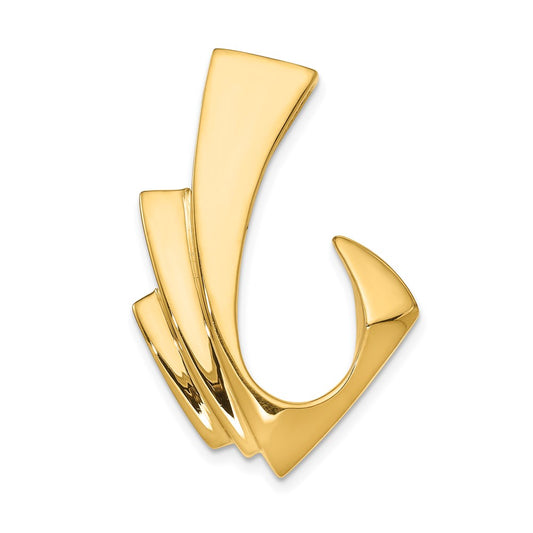Gold Polished Slide Pendant