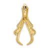 14k Polished Slide Fits up to 6mm Regular/8mm Fancy or Reversible Omega