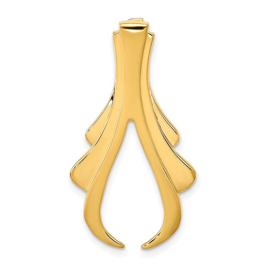 Gold Polished Slide Pendant