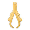 14k Polished Slide Fits up to 6mm Regular/8mm Fancy or Reversible Omega