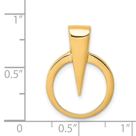 Gold Polished Slide Pendants