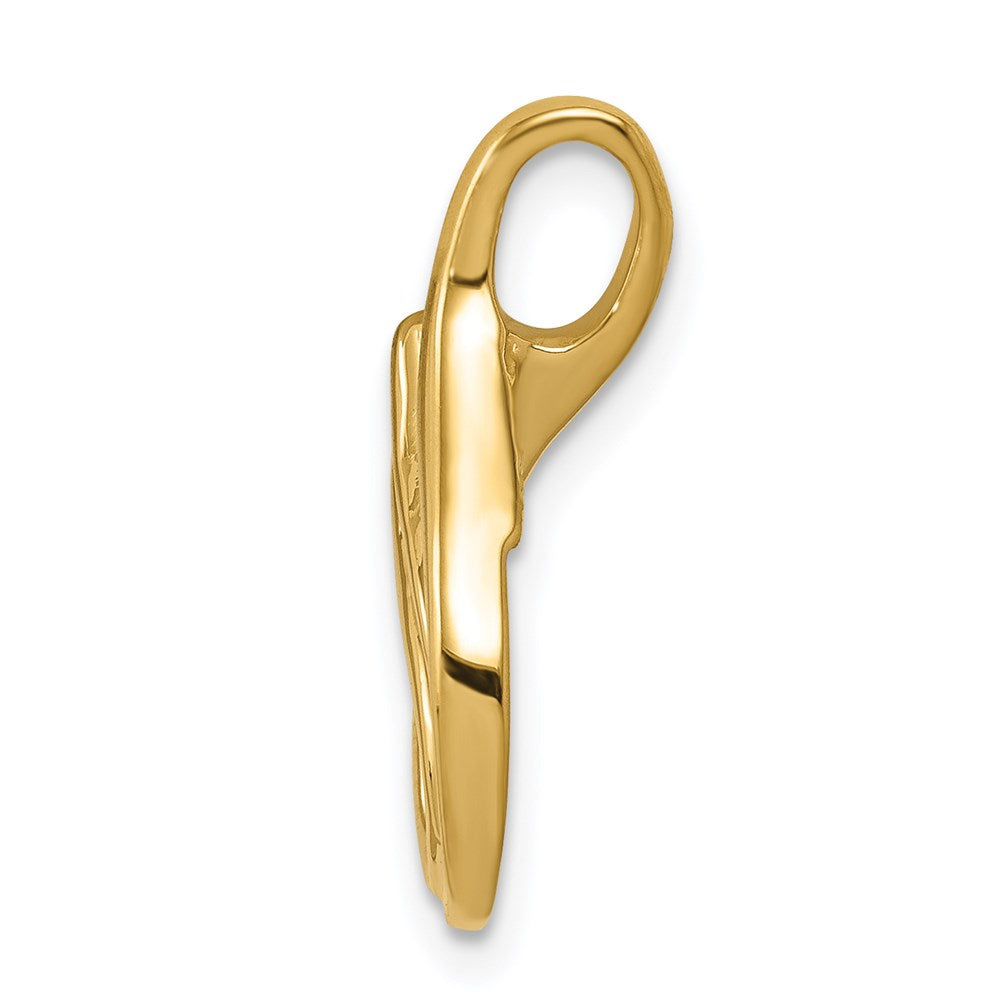 Gold Polished Slide Pendant