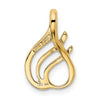 Gold Polished Slide Pendant