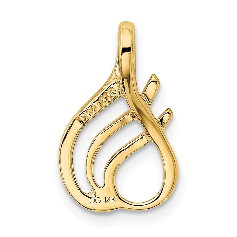 Gold Polished Slide Pendant