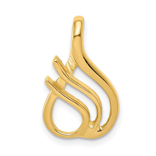 Gold Polished Slide Pendant