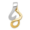 Gold Polished Slide Pendant