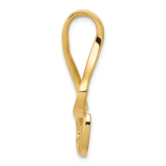 Gold Polished Slide Pendant