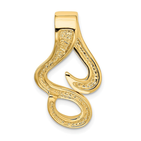 Gold Polished Slide Pendant