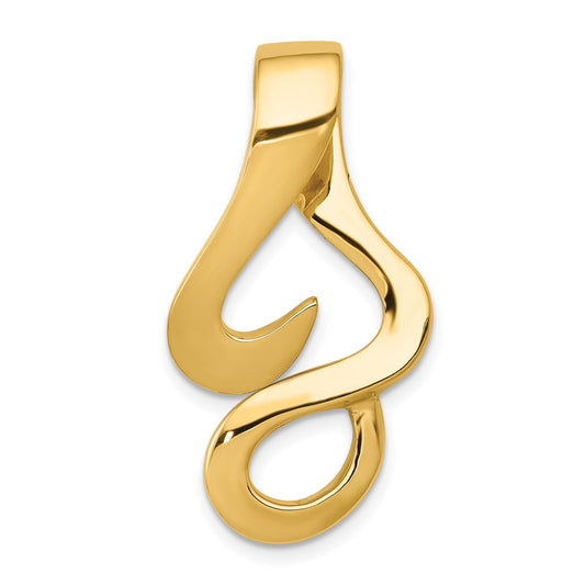 Gold Polished Slide Pendant