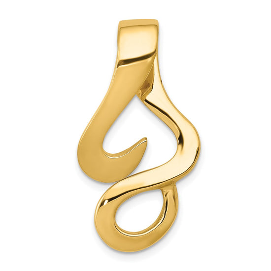 Gold Polished Slide Pendant