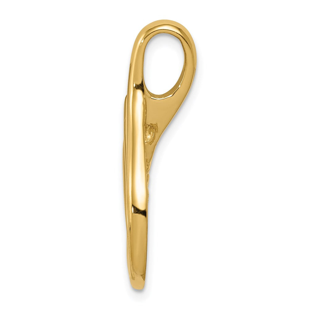 Gold Polished Slide Pendant