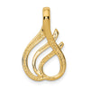 Gold Polished Slide Pendant