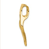Gold Polished Slide Pendant