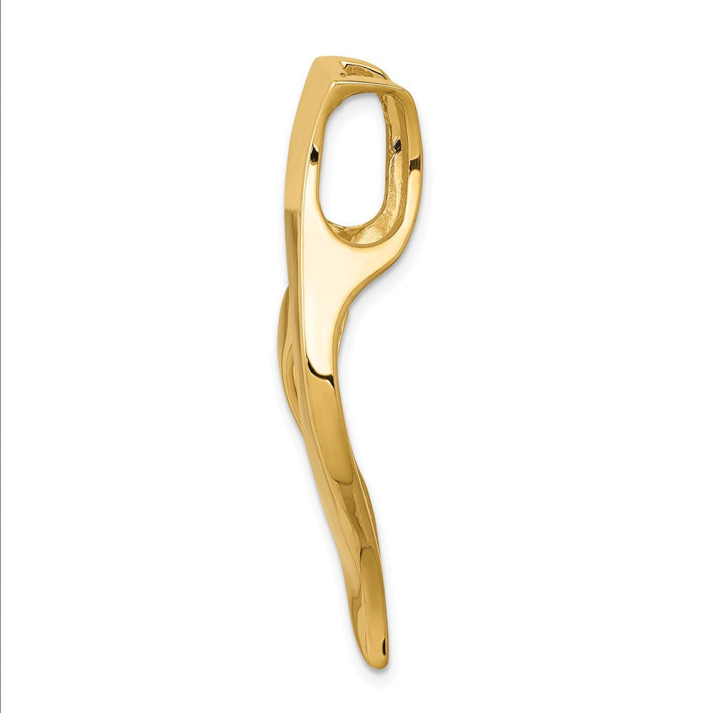 Gold Polished Slide Pendant