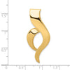 14k Polished Slide Fits up to 6mm Regular/8mm Fancy or Reversible Omega