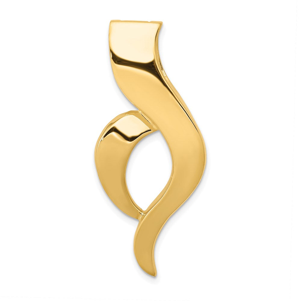 Gold Polished Slide Pendant
