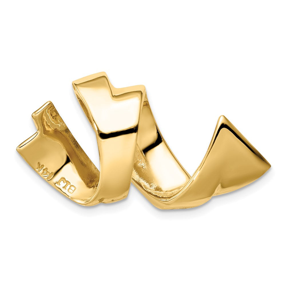 Gold Polished Slide Pendant