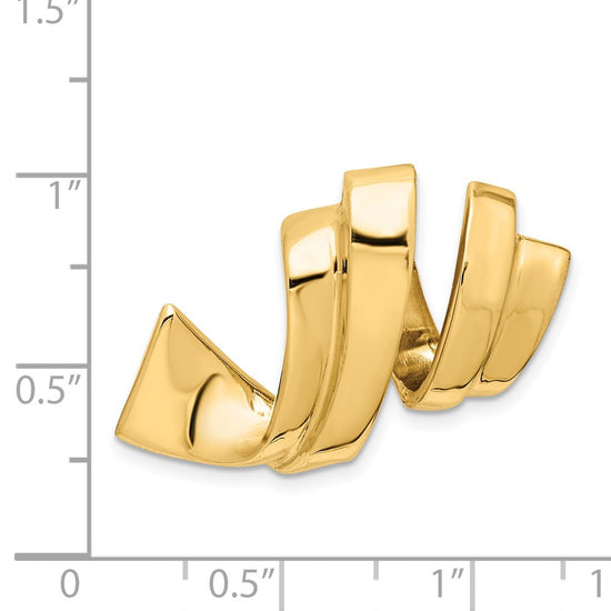 Gold Polished Slide Pendant