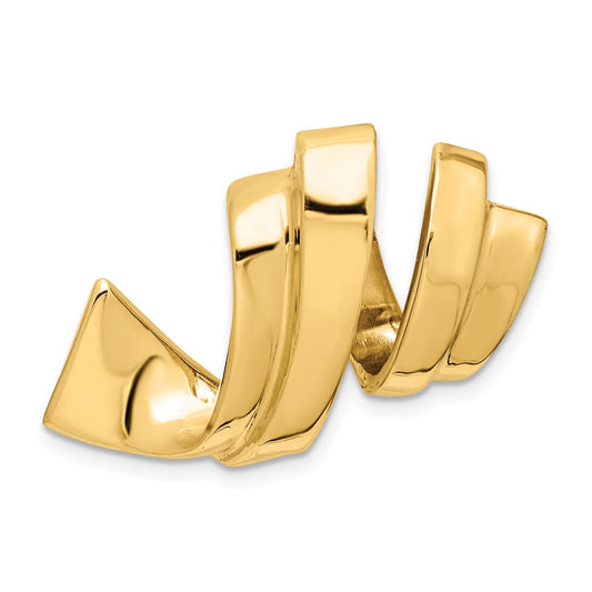 Gold Polished Slide Pendant
