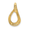 14k Polished Slide Fits up to 4mm Regular/6mm Fancy or Reversible Omega