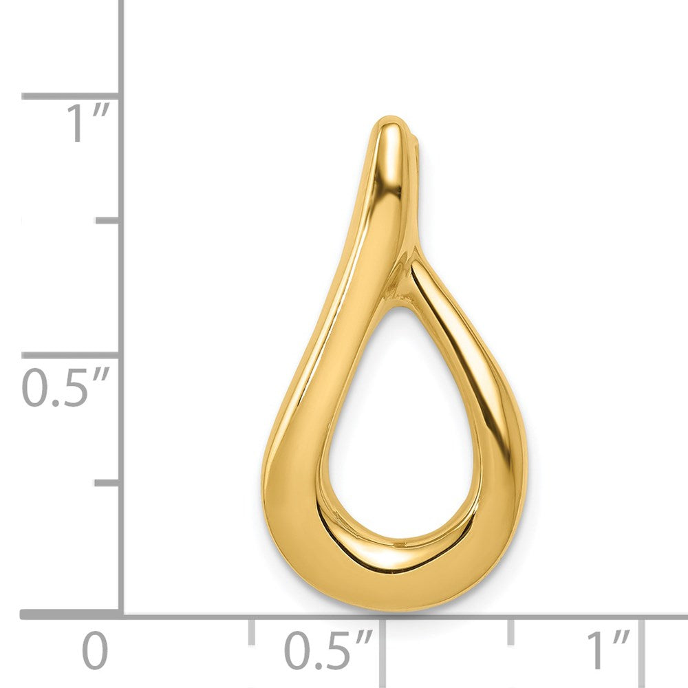 Gold Polished Slide Pendant