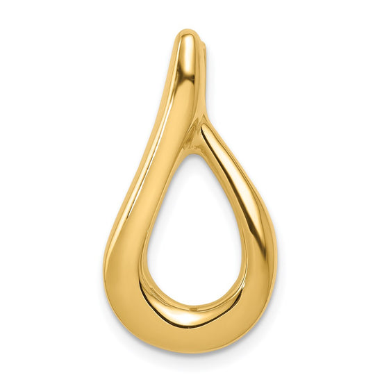 Gold Polished Slide Pendant