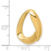 Gold Polished Slide Pendants