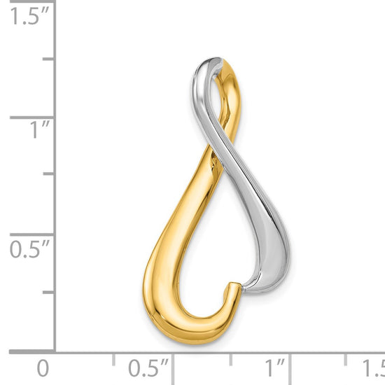 Gold Polished Slide Pendant