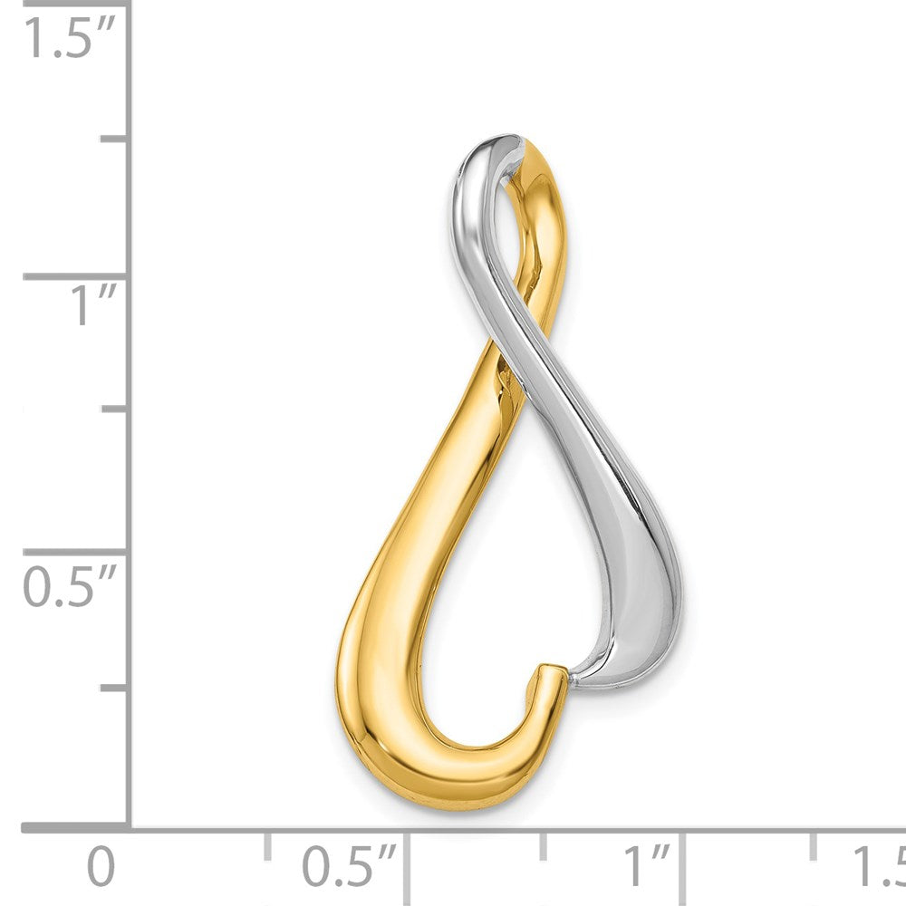 Gold Polished Slide Pendant