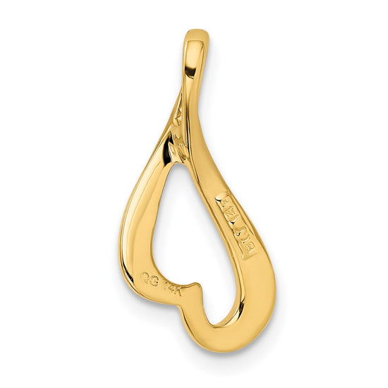 Gold Polished Slide Pendant