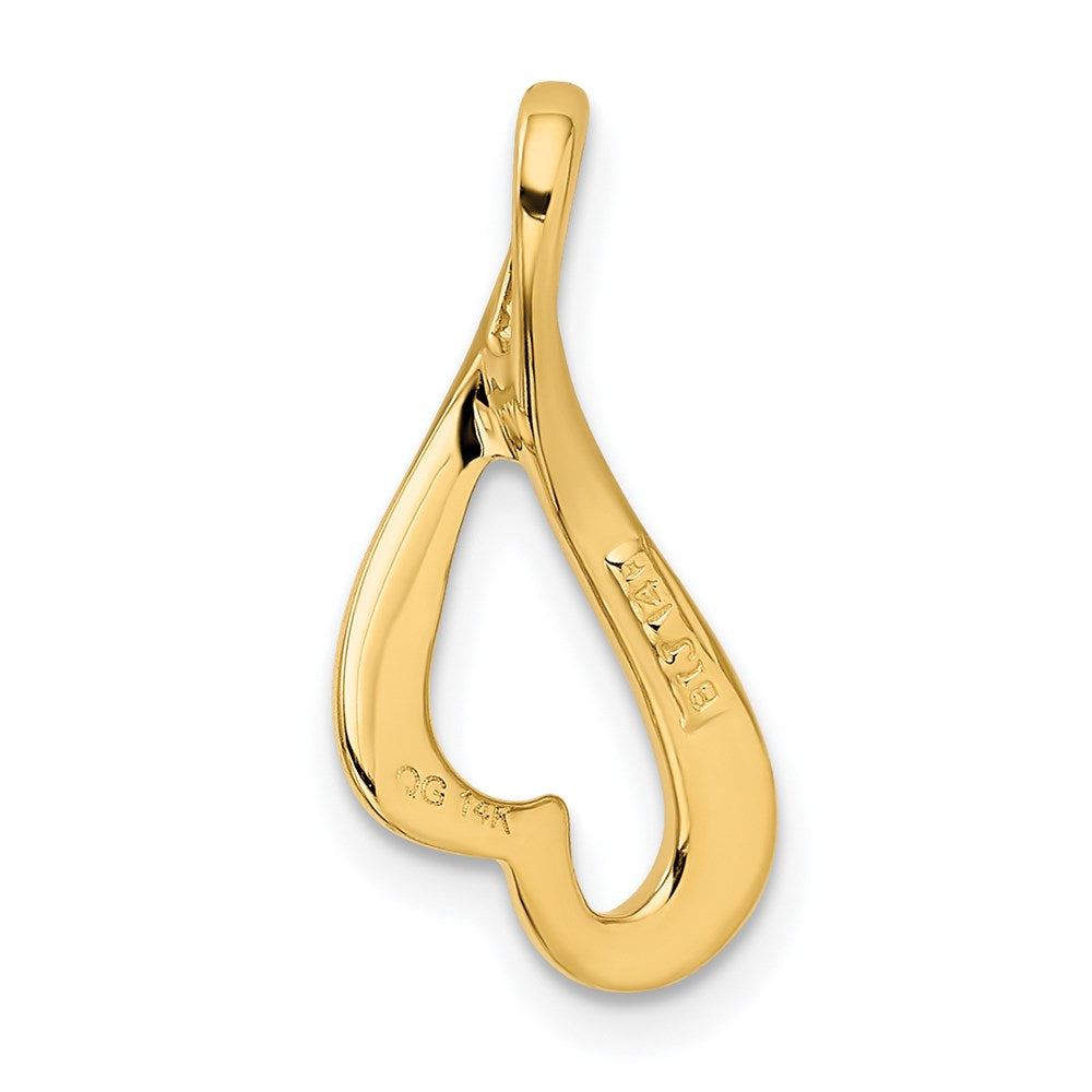 Gold Polished Slide Pendant