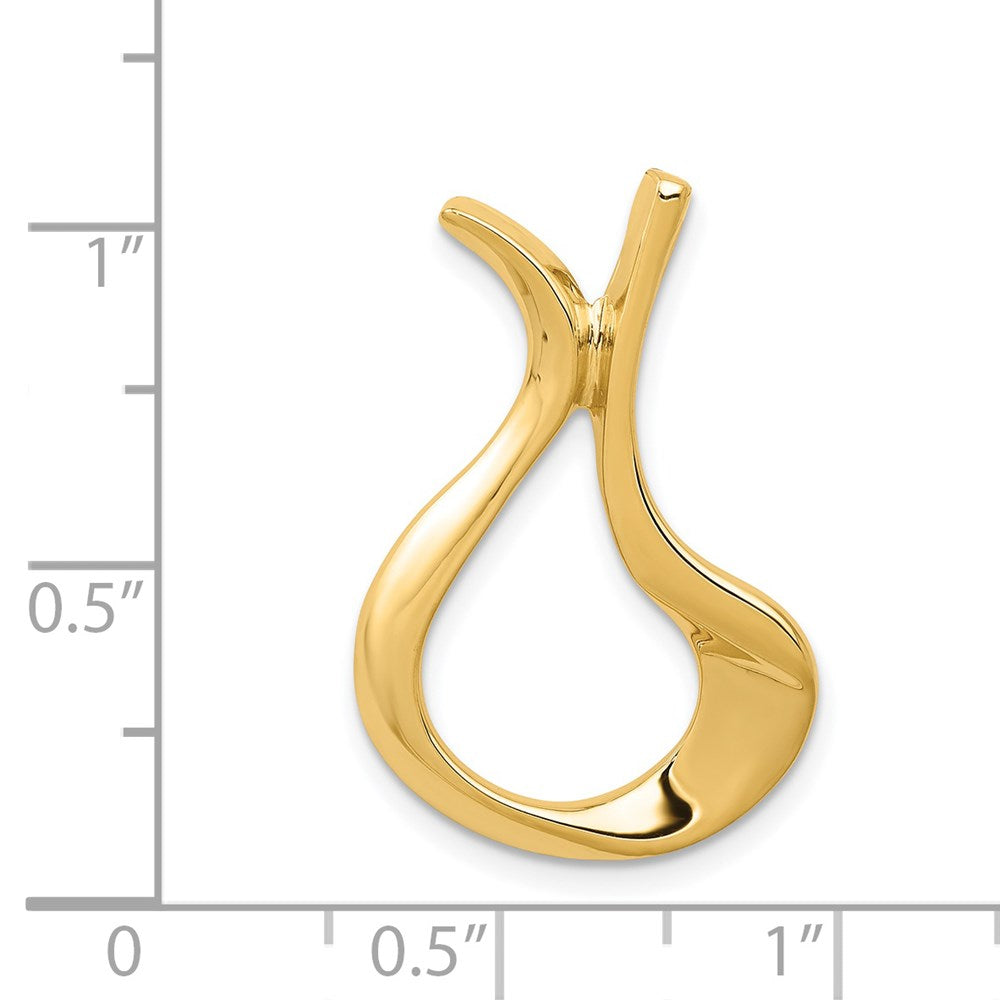 Gold Polished Slide Pendants