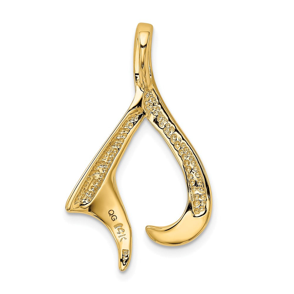 Gold Polished Slide Pendant