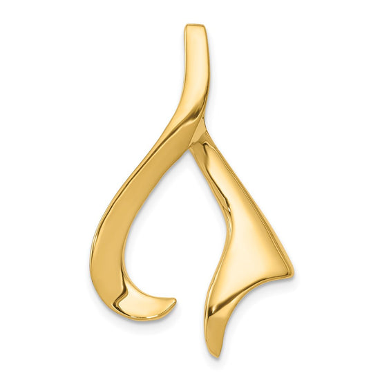 Gold Polished Slide Pendant