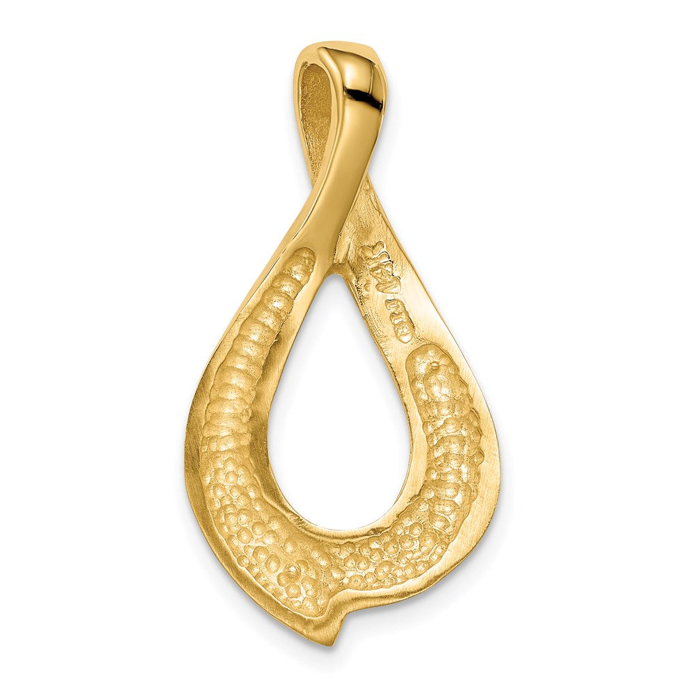 Gold Polished Slide Pendant