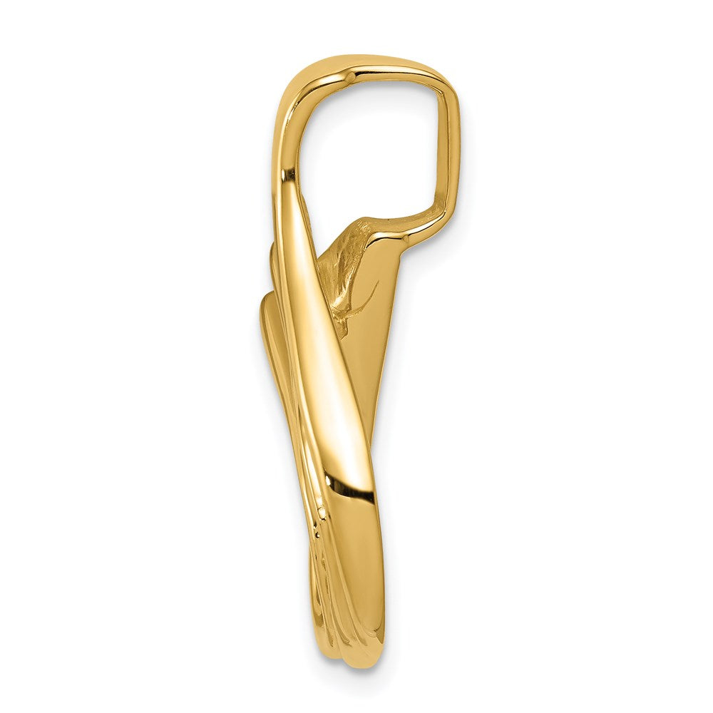 Gold Polished Slide Pendant